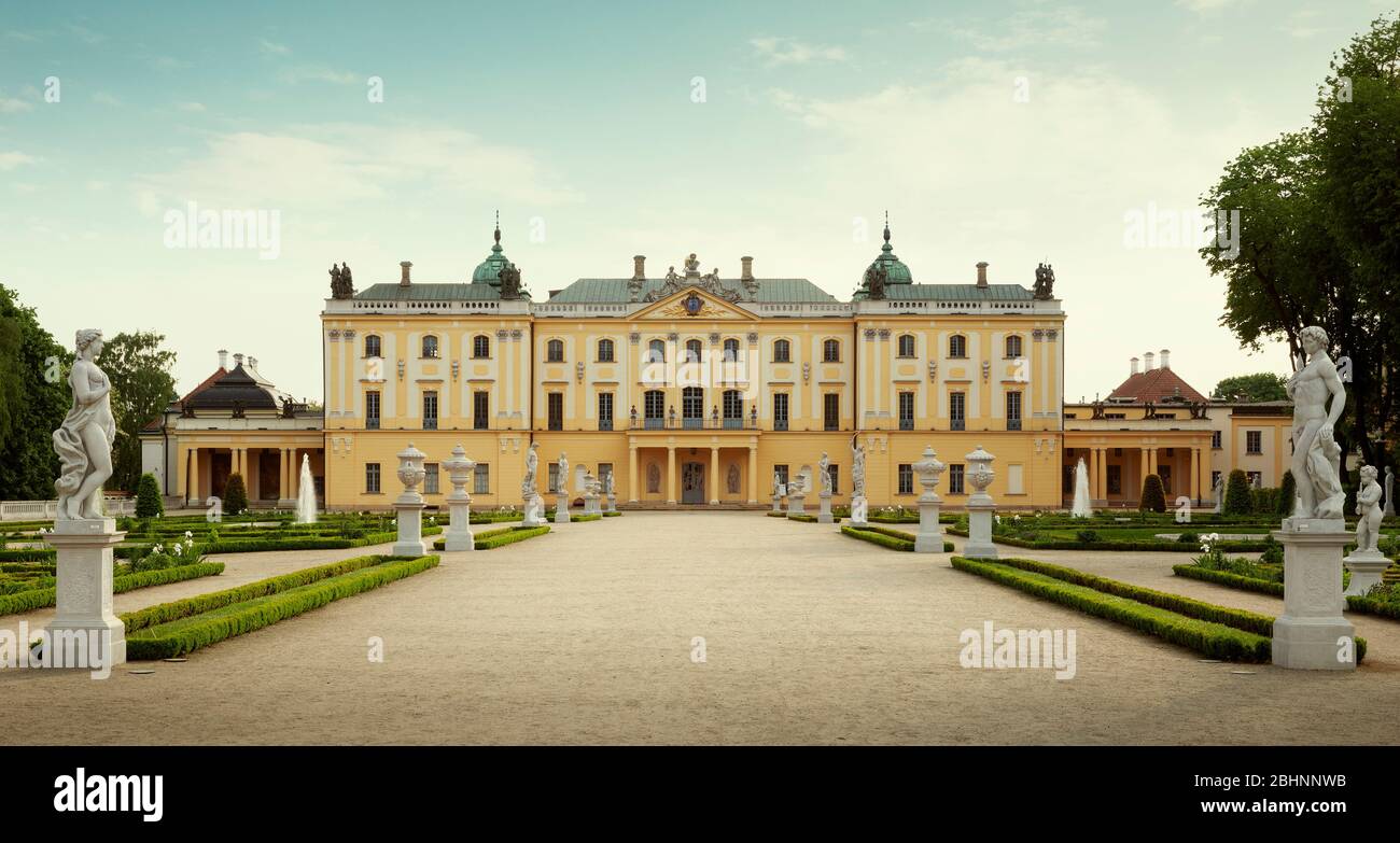 The Branicki Palace and park in Bialystok, Poland Stock Photo Alamy