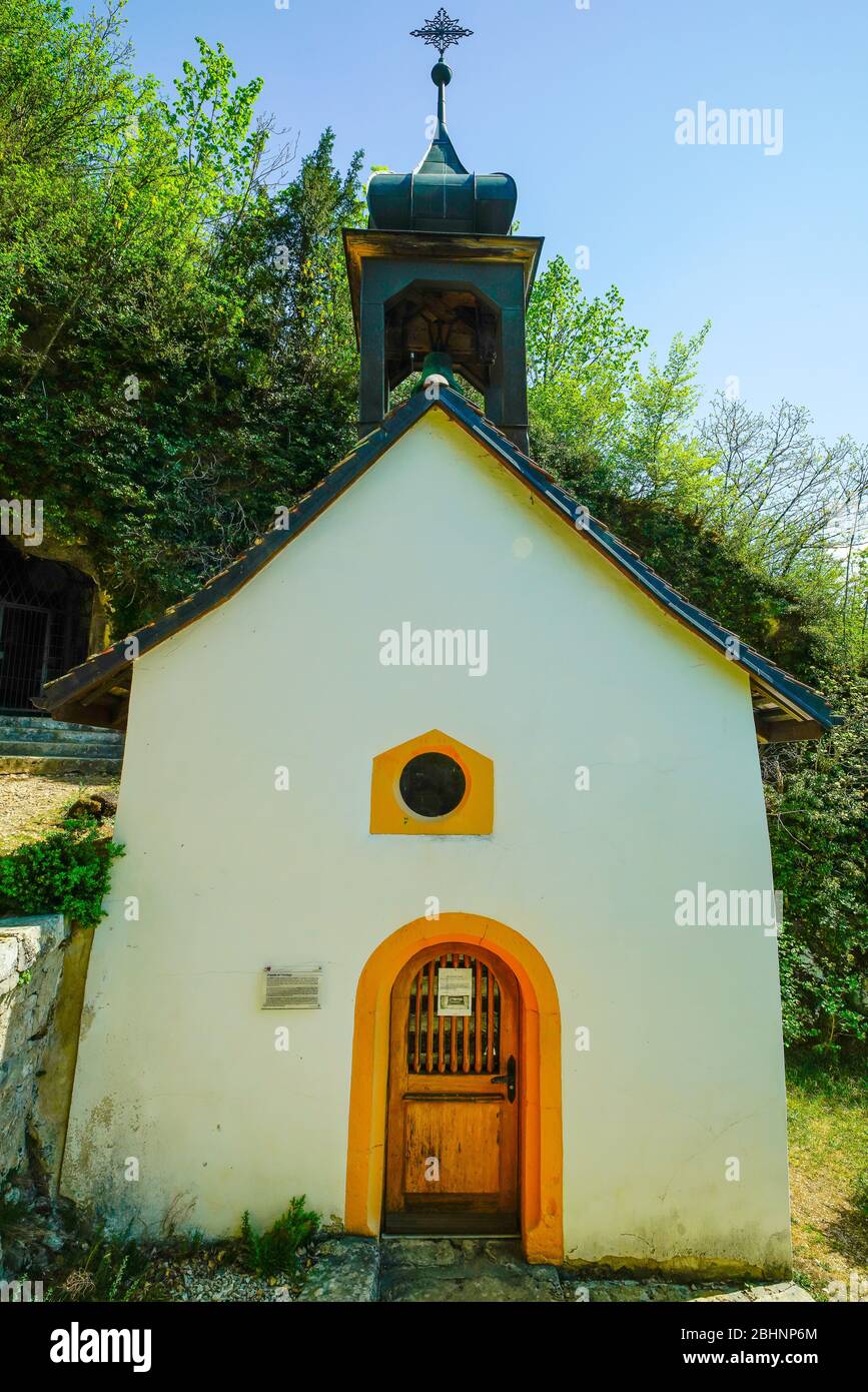 Chapel of the Hermitage Saint Ursanne. According to legend St