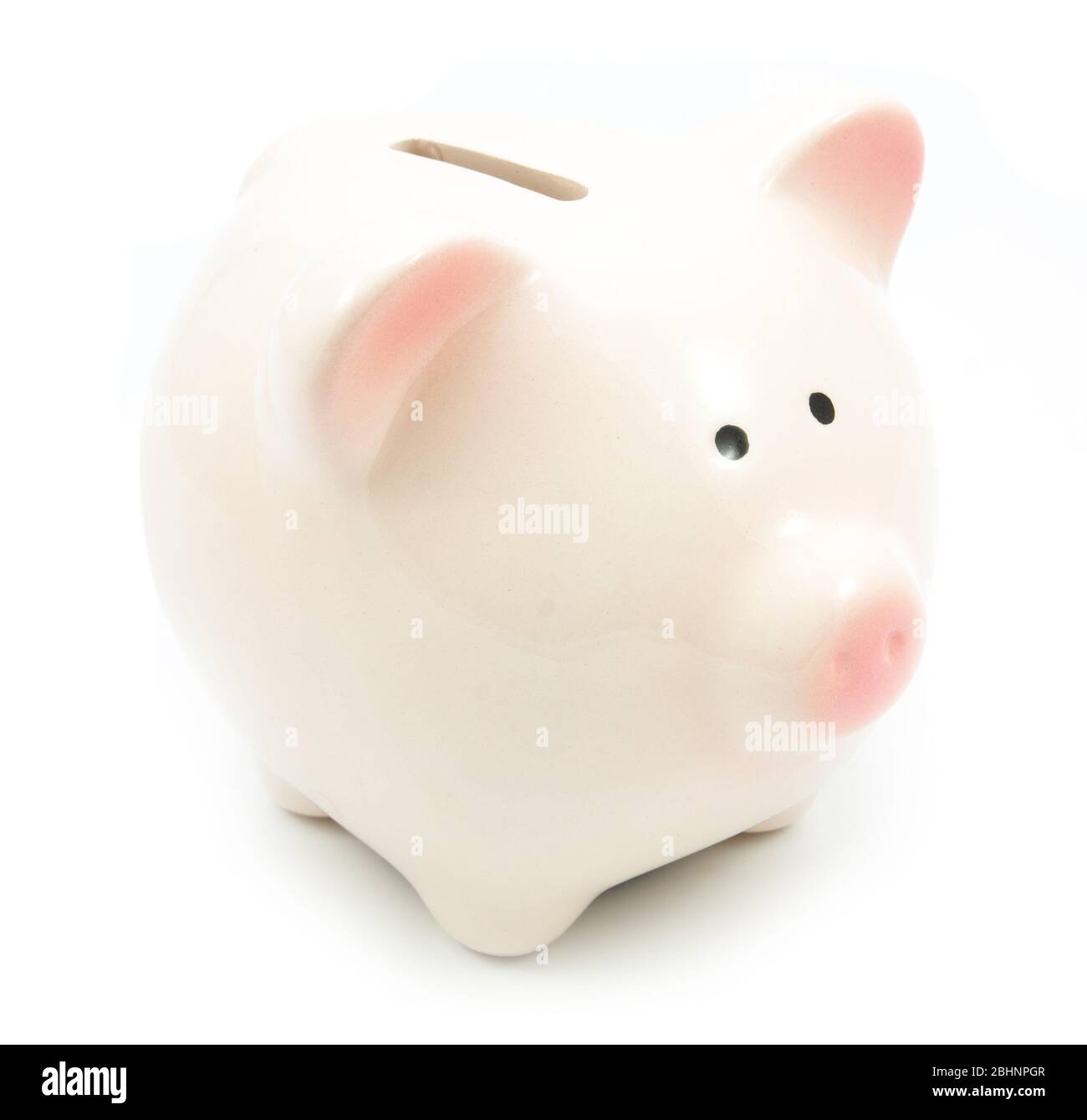 Piggy bank isolated on white background Stock Photo - Alamy