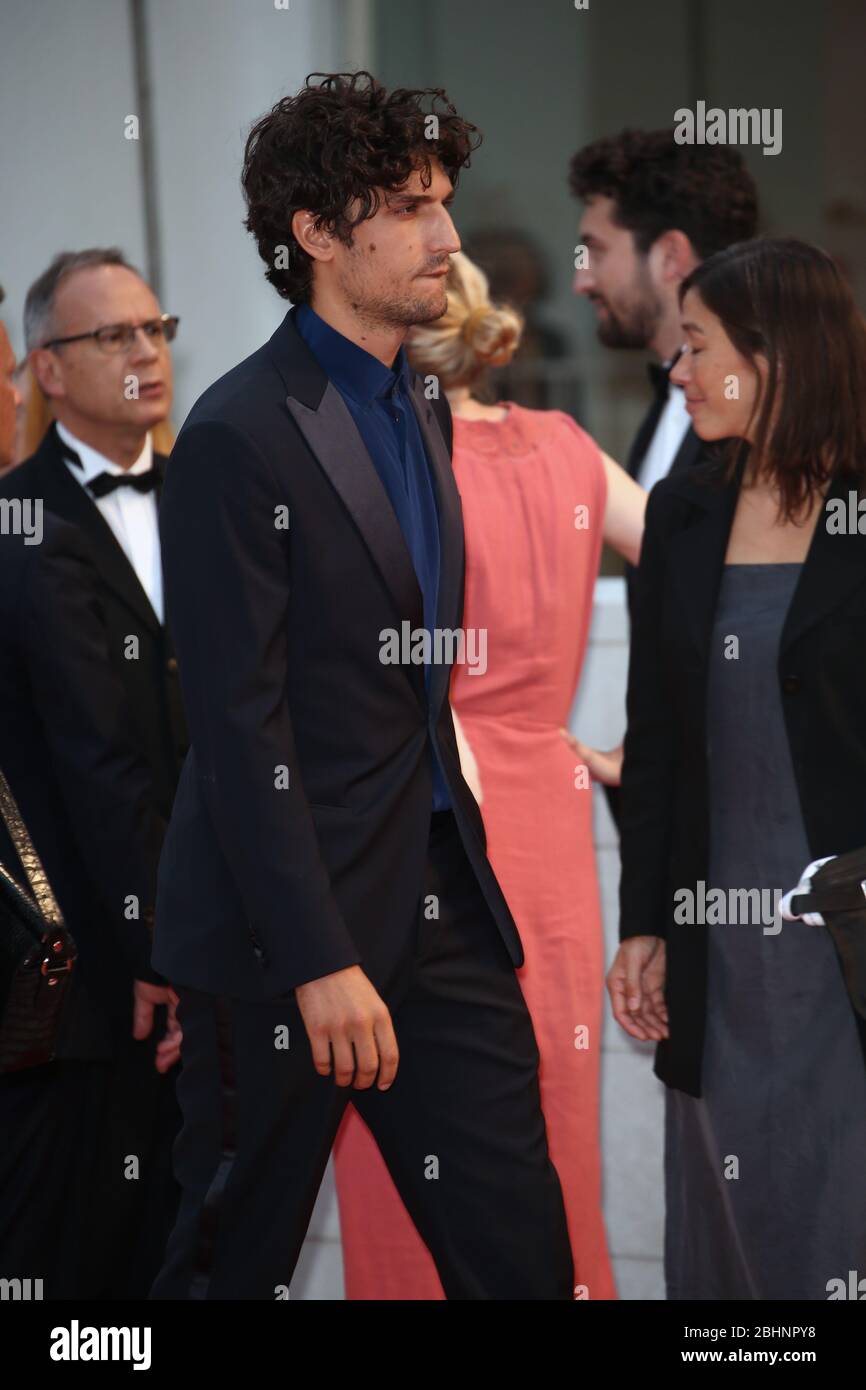 VENICE, ITALY - SEPTEMBER 07: Louis Garrel walks the red carpet ahead of the "One Nation One King" screening during the 75th Venice Film Festival Stock Photo
