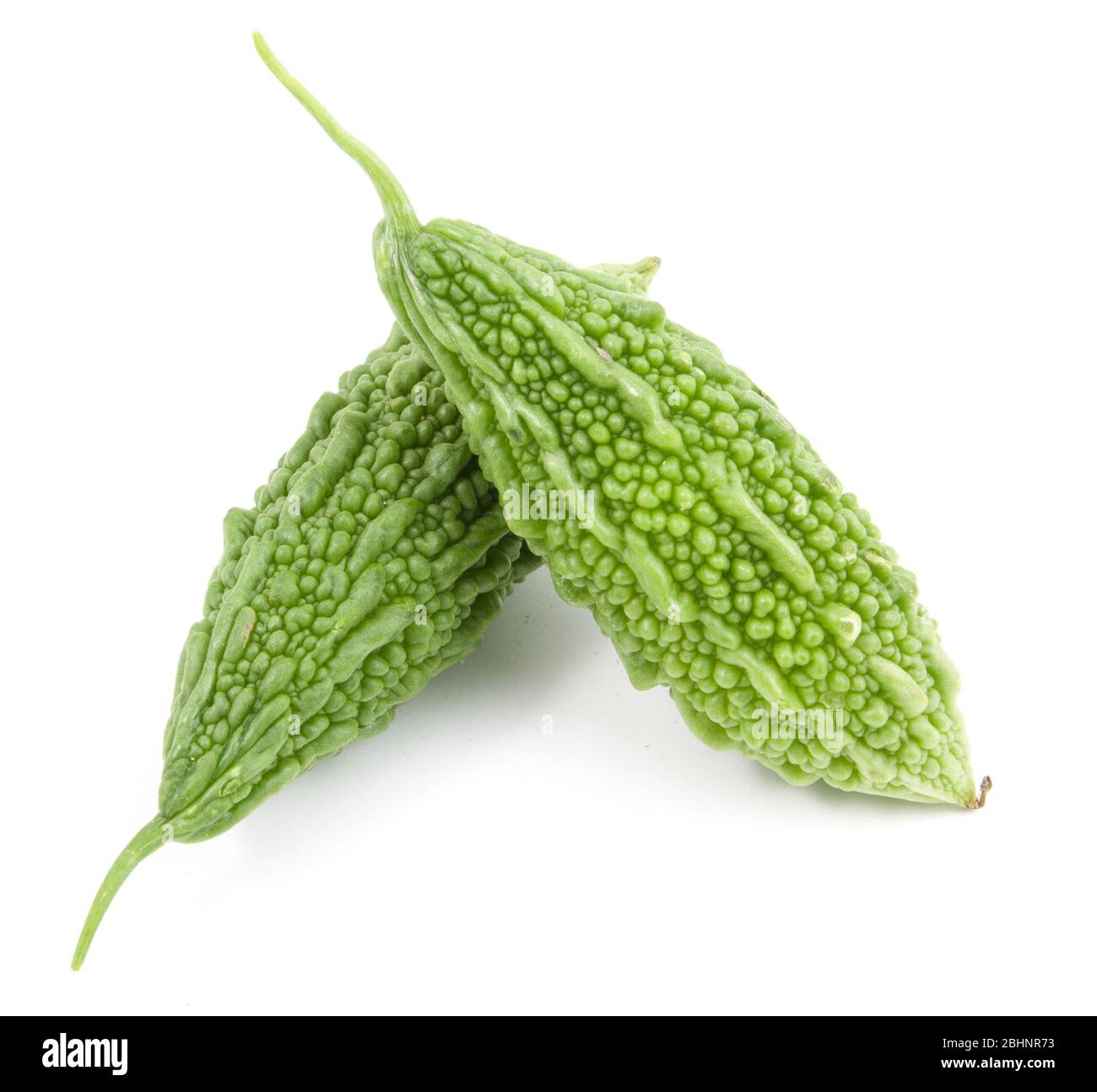 fresh bitter gourd isolated on white background Stock Photo - Alamy