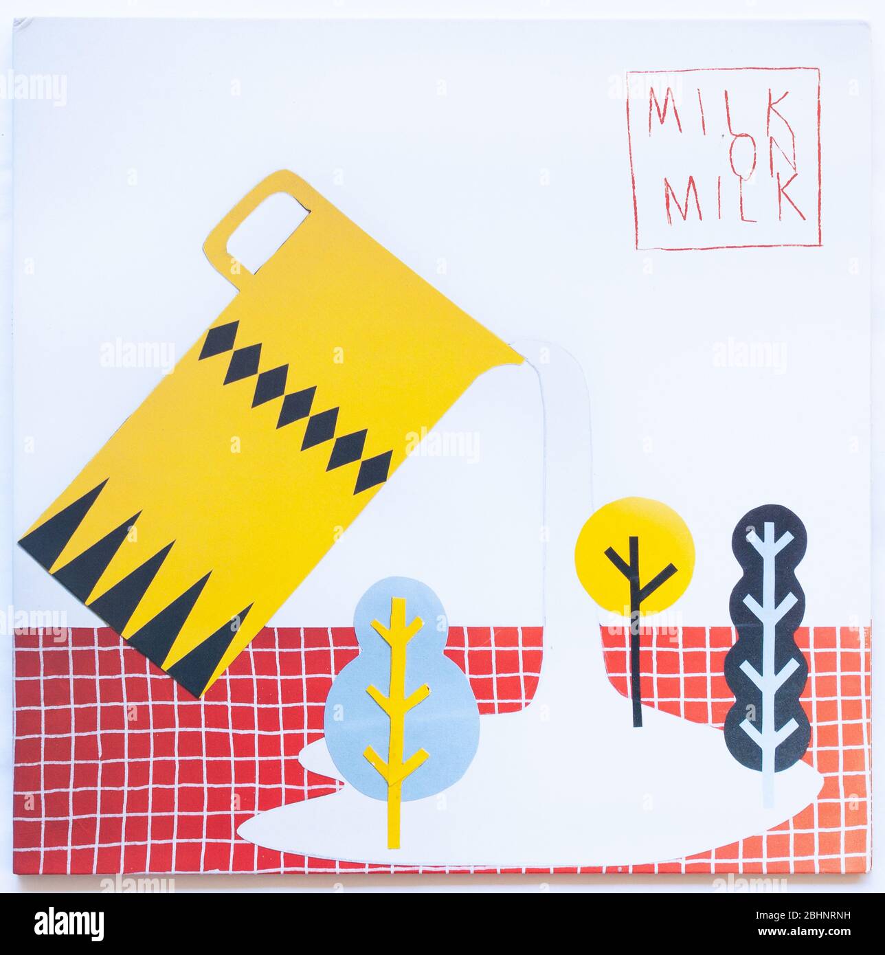 The cover of Milk on Milk, compilation album on independent label, Milk Records - Editorial use only Stock Photo