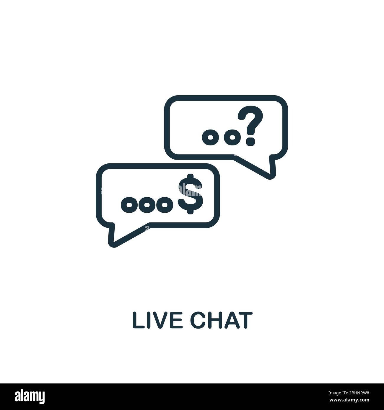 Live Chat icon. Line style simple element from e-commerce icons ...