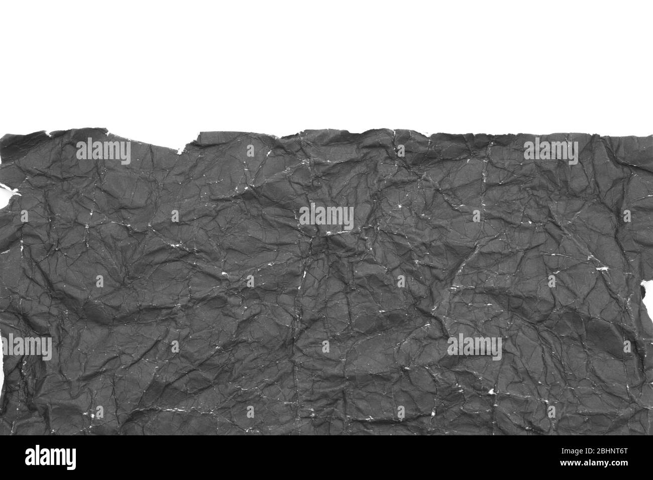 black crumpled paper texture wallpaper background Stock Photo - Alamy