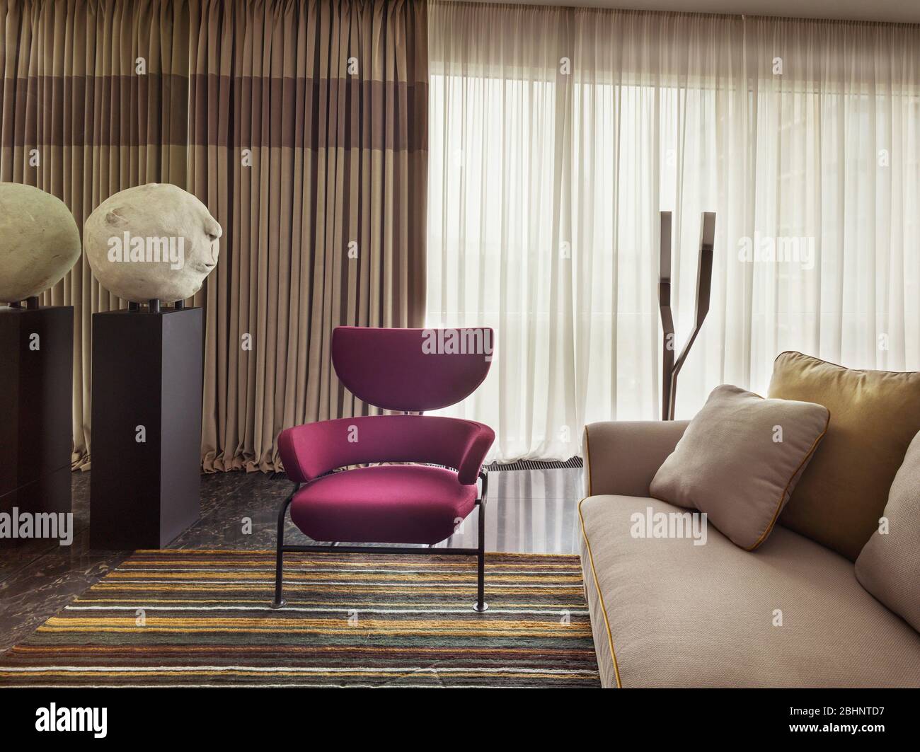 Luxury home interior; apartment interior design in Moscow Stock Photo