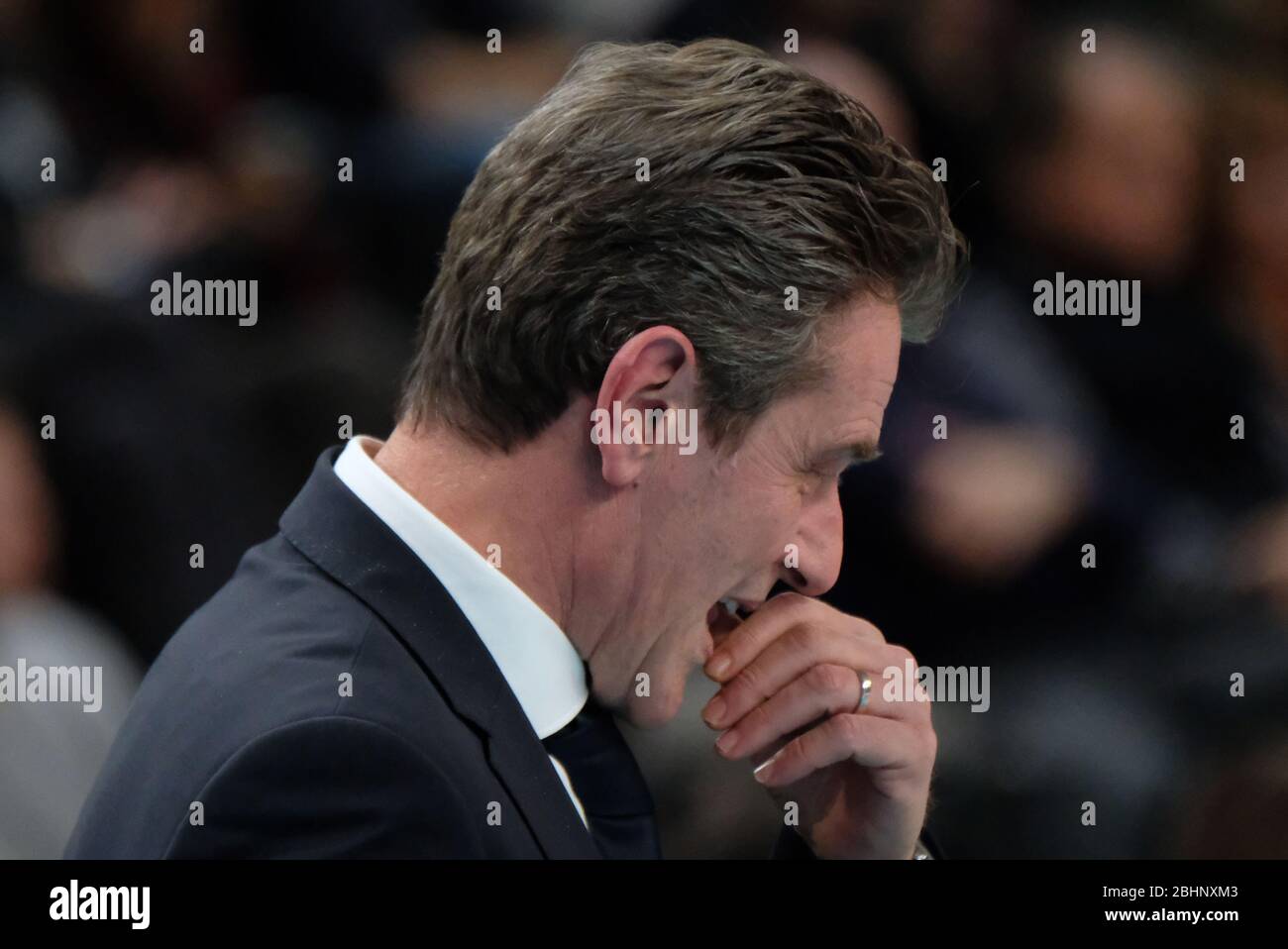 angelo lorenzetti - coach itas trentino during Italian Volleyball Superlega Serie A season 2019/20, AGSM Forum, Verona, Italy, 01 Jan 2020 Stock Photo