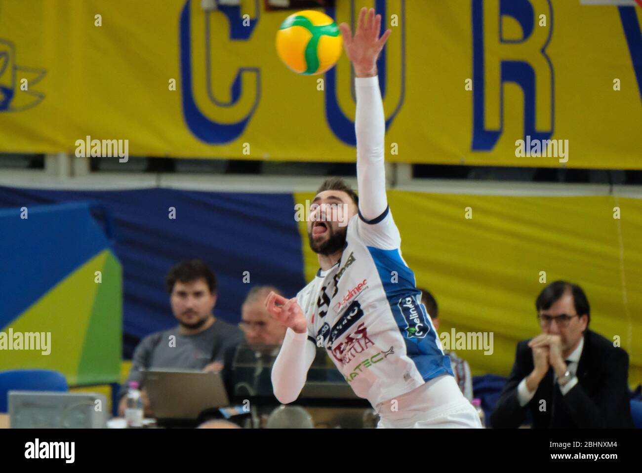 uros kovacevic (93) itas trentino during Italian Volleyball Superlega Serie  A season 2019/20, AGSM Forum​, Verona, Italy, 01 Jan 2020 Stock Photo -  Alamy