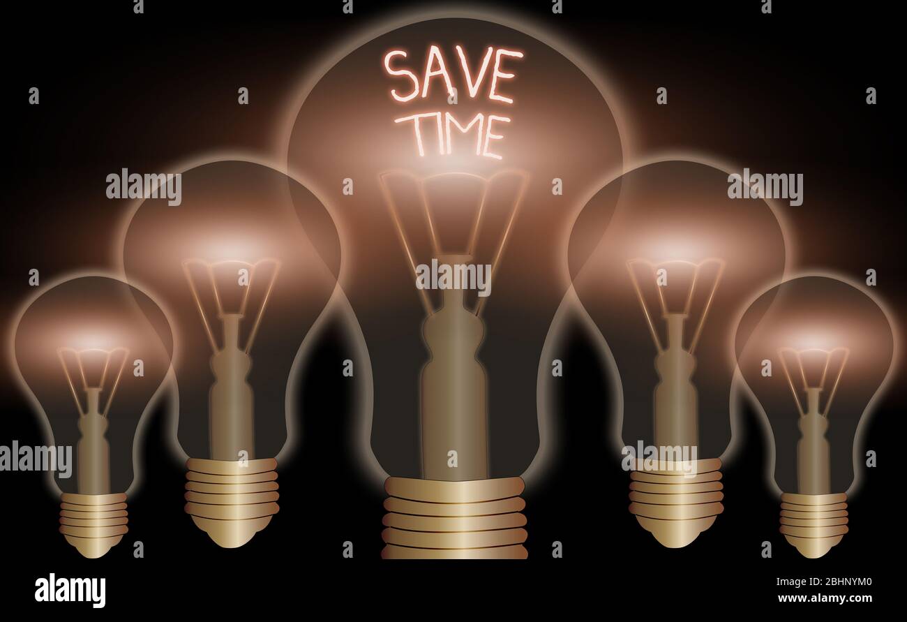 Less Time Needed Handwriting text Save Time. Conceptual photo to do something more ...