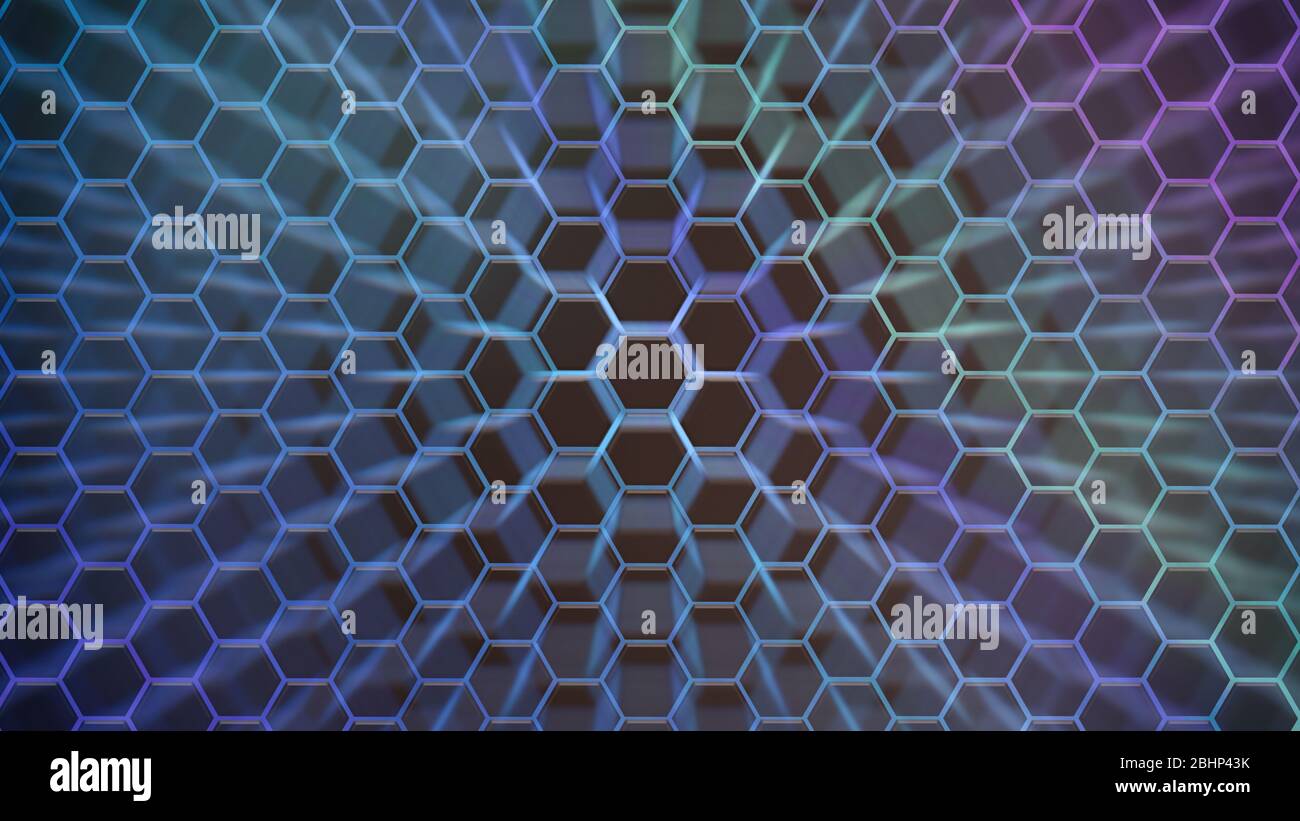 Blue and purple hexagonal texture. Abstract background for design Stock ...
