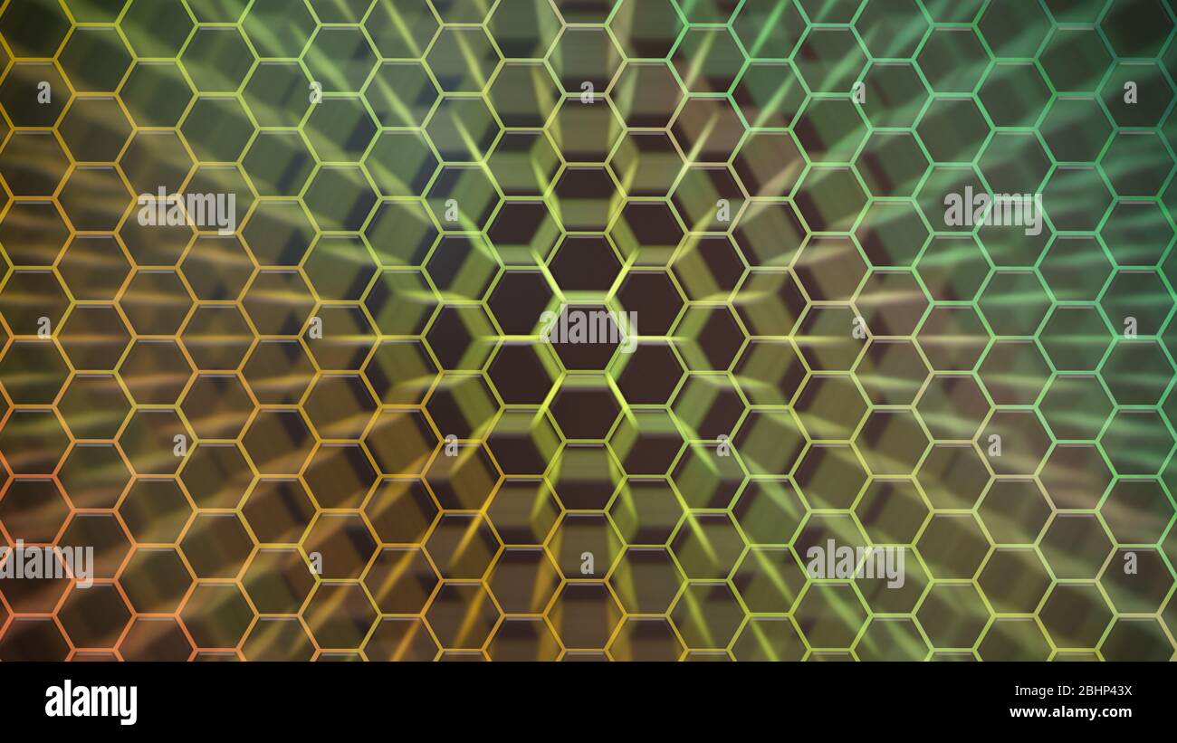 Colorfull hexagonal texture. Abstract background for design. Stock Photo