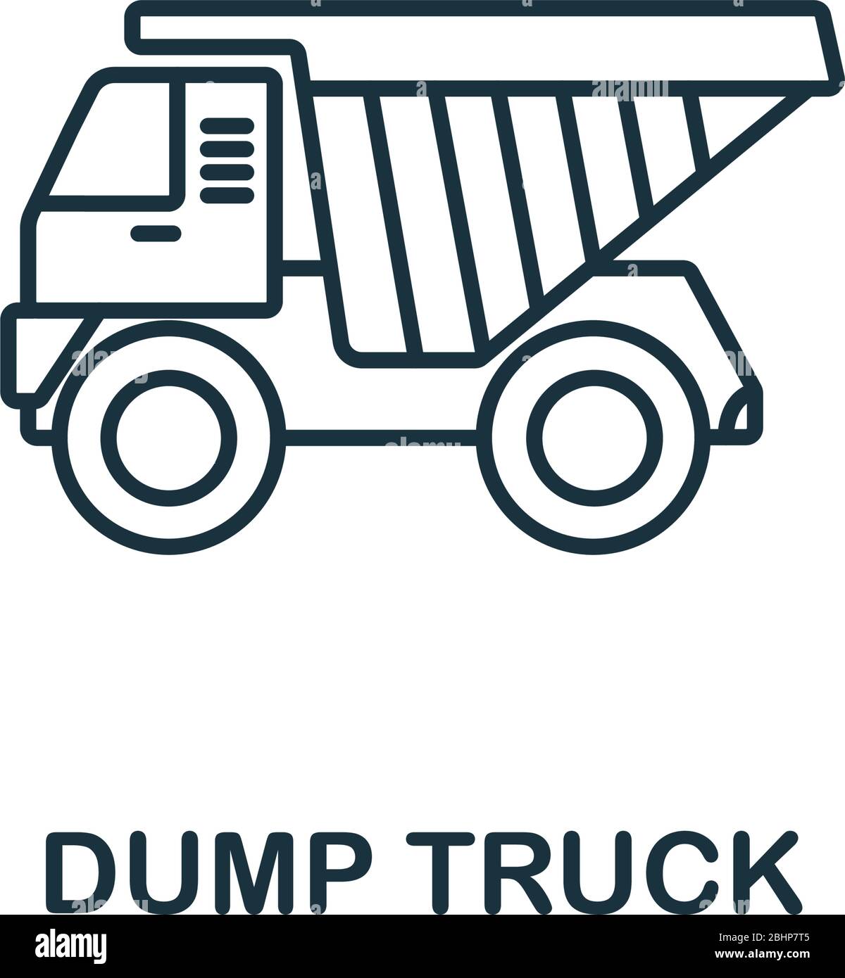 dump truck outline