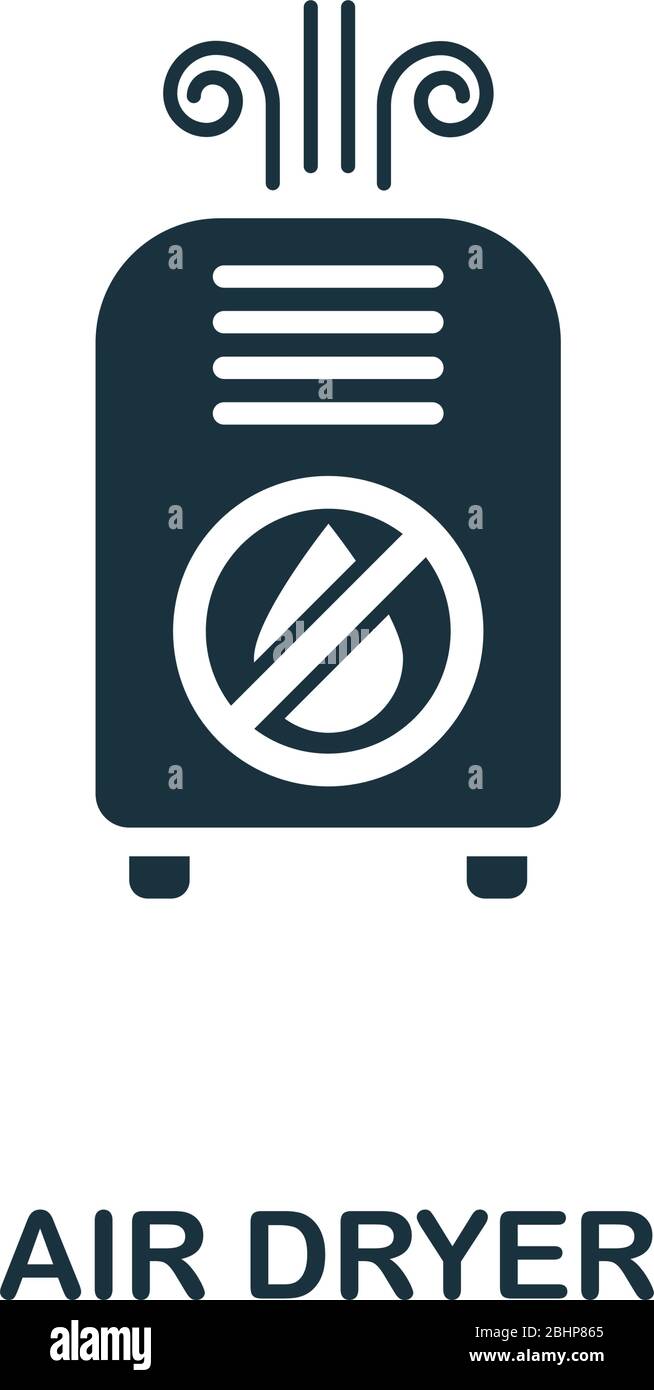 Air Dryer icon. Simple illustration from ventilation equipment
