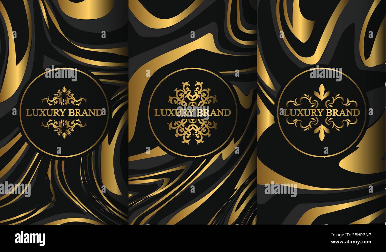 Set of luxury logo templates Stock Vector Image & Art - Alamy