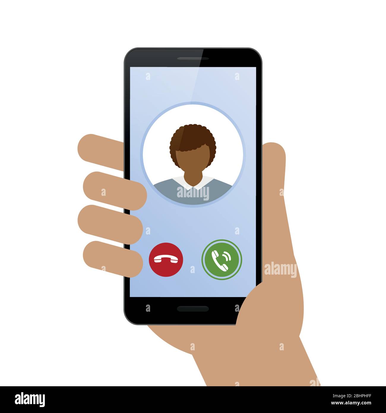 Man video calling Stock Vector Images - Alamy