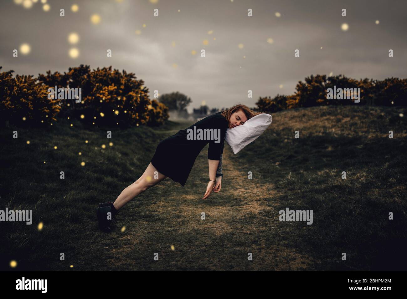 Falling Asleep Stock Photo