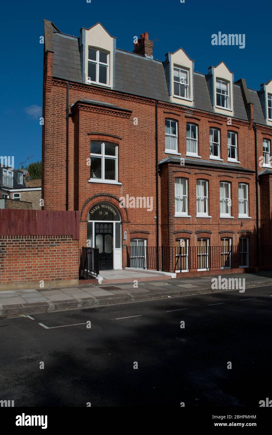 Victorian Mansion Block Mark Mansions on Westville Road, London, W12