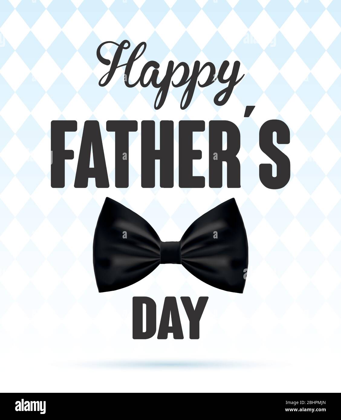 happy fathers day card with elegant bowtie Stock Vector Image & Art - Alamy