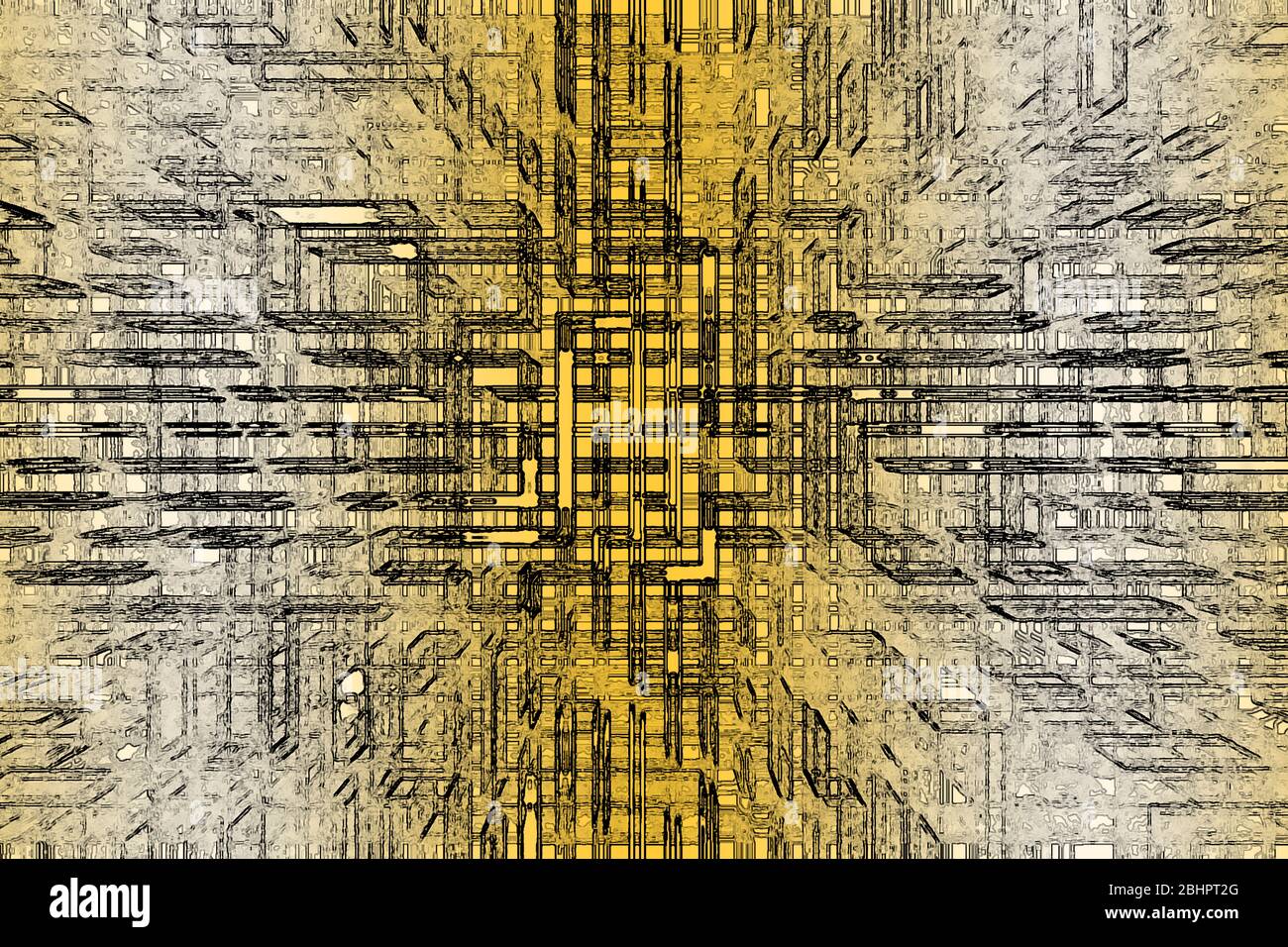 Futuristic abstract yellow background for design. Technology wallpaper ...