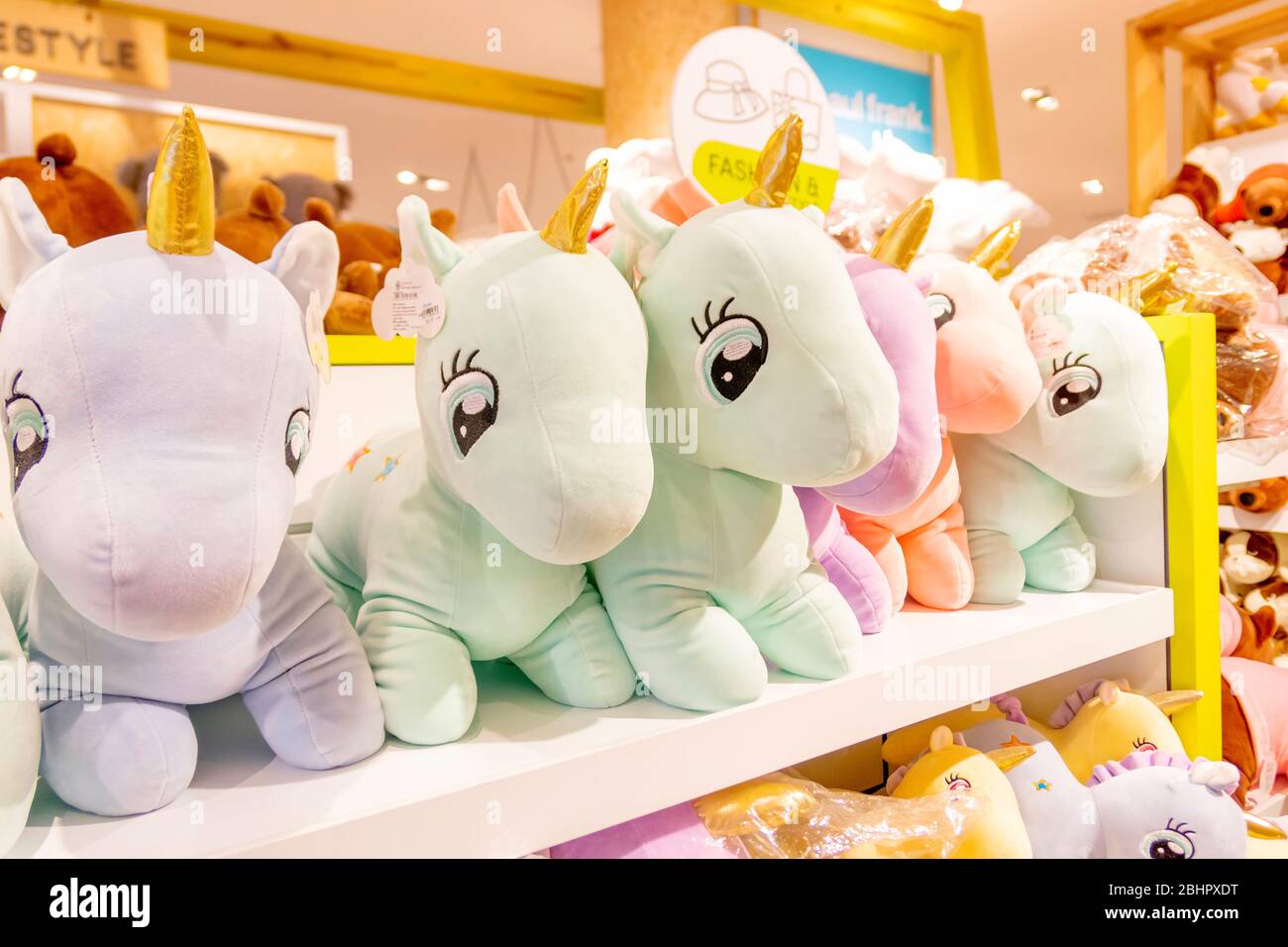 Many color of pony horse dolls for baby on its racks in the fashionable toys  store in Blueport department store at Huahin, Thailand April 25, 2019 Stock  Photo - Alamy