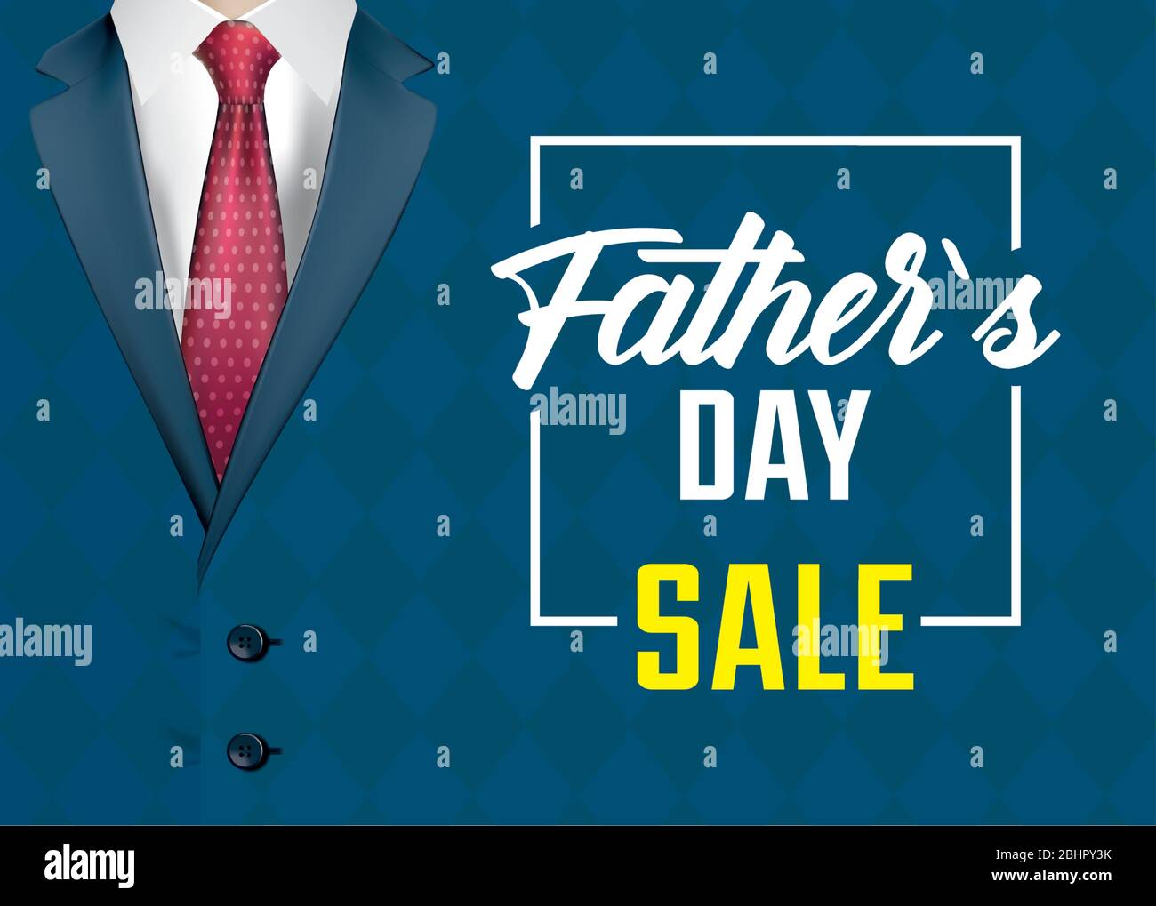 happy fathers day card with elegant male suit Stock Vector Image & Art ...