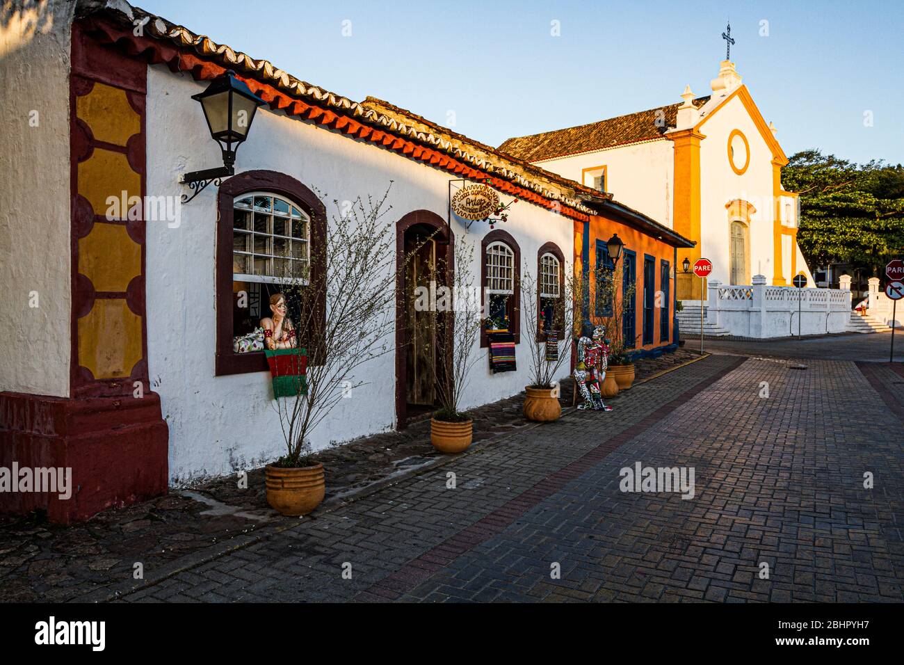 Historic center of Santo Antonio de Lisboa. Florianopolis, Santa Catarina, Brazil. Stock Photo