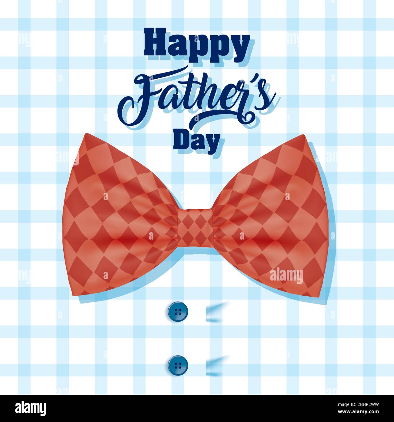 happy fathers day card with elegant bowtie Stock Vector Image & Art - Alamy