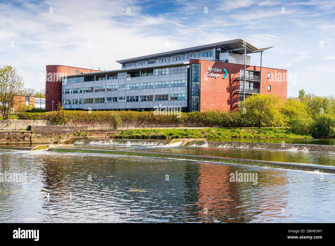 Ayrshire college, Riverside building, Ayr, Ayrshire, Scotland, UK Stock
