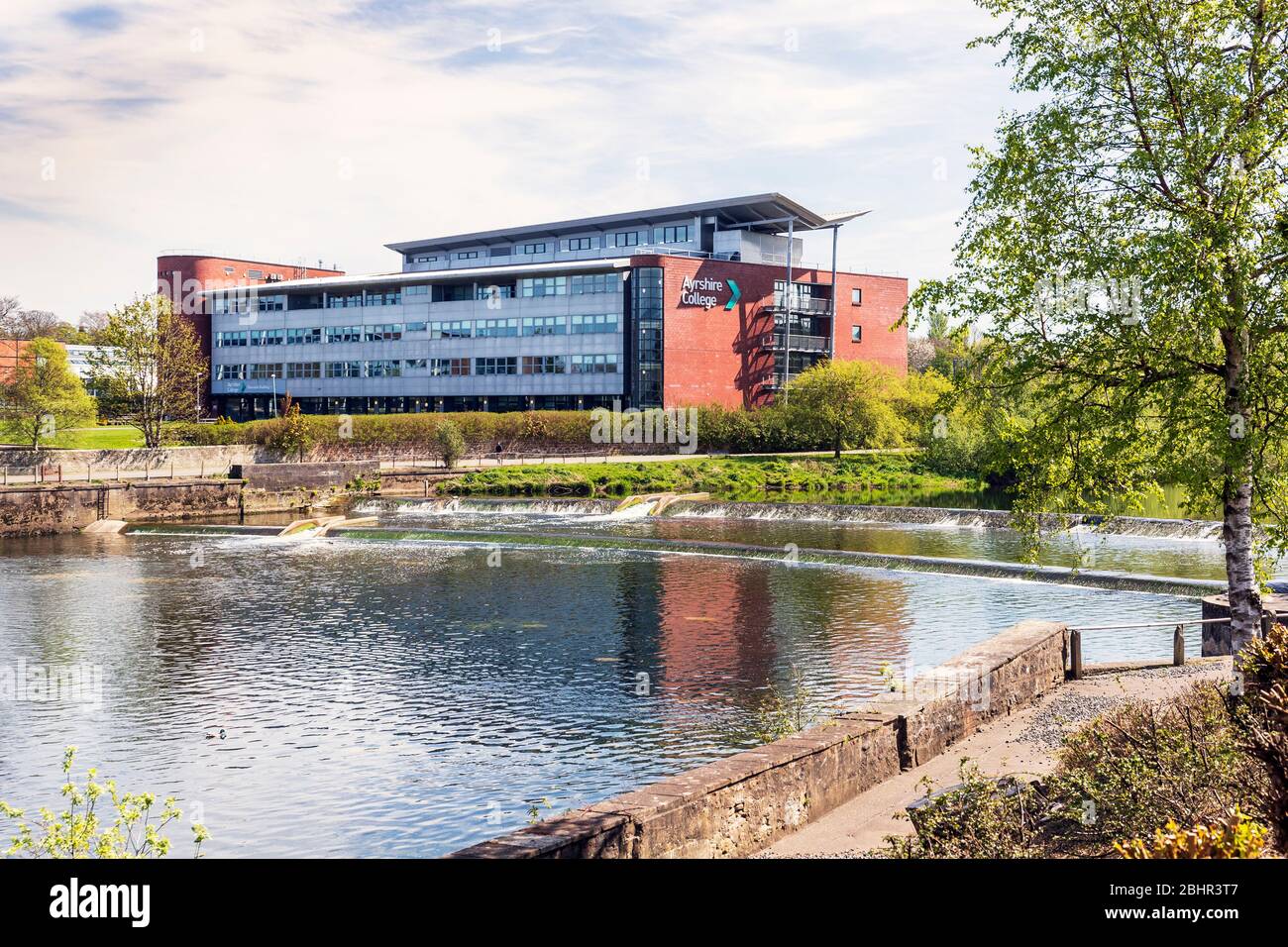 Ayrshire college, Riverside building, Ayr, Ayrshire, Scotland, UK Stock