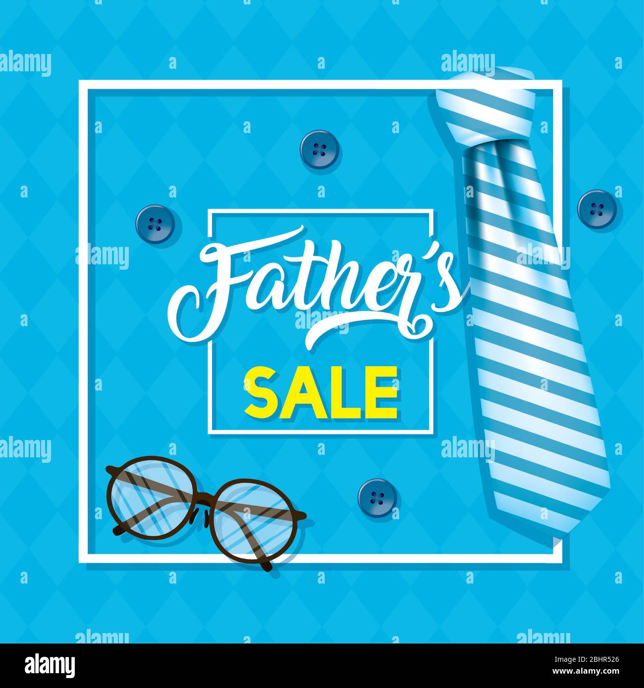 happy fathers day card with elagant suit and necktie Stock Vector Image ...