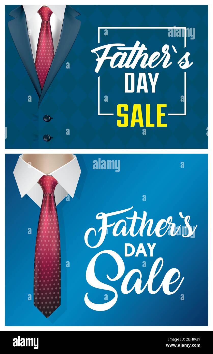 happy fathers day card with elegant male suits Stock Vector Image & Art ...