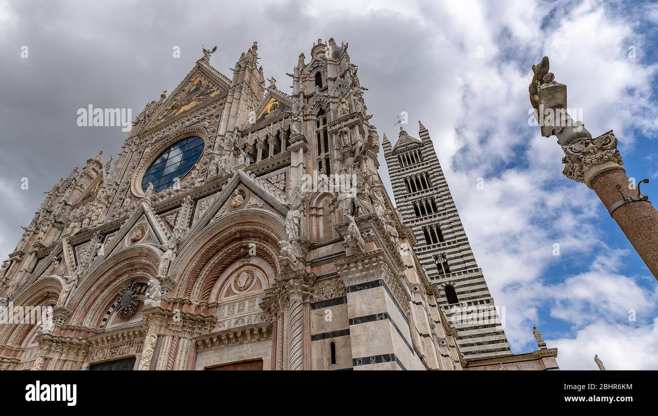 UNESCO, Piazza del Duomo, Cathedrale Santa Maria Assunta, Siena, Province Siena, Tuscany, Italy, Europe Stock Photo
