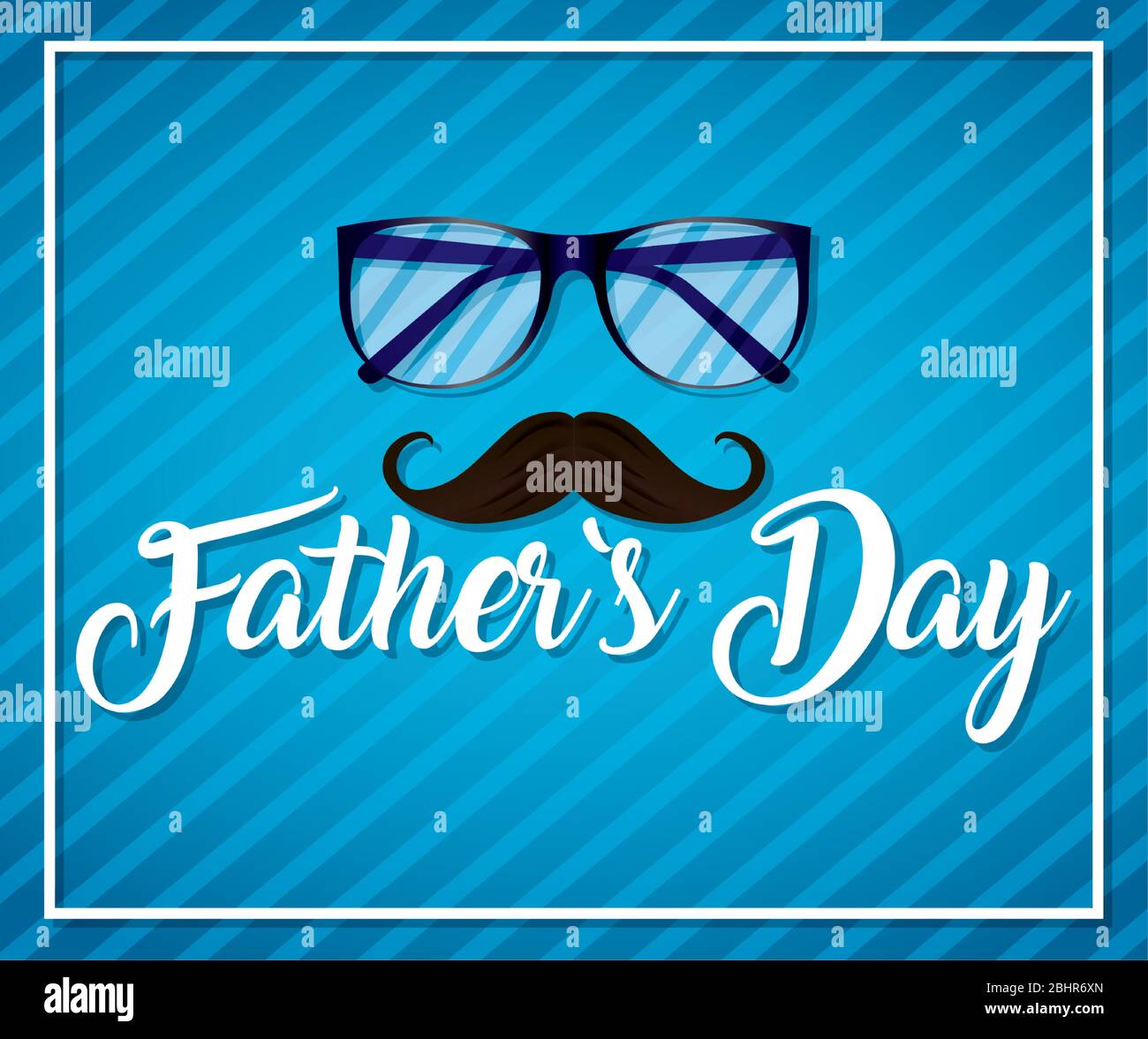 happy fathers day card with eyeglasses Stock Vector Image & Art - Alamy
