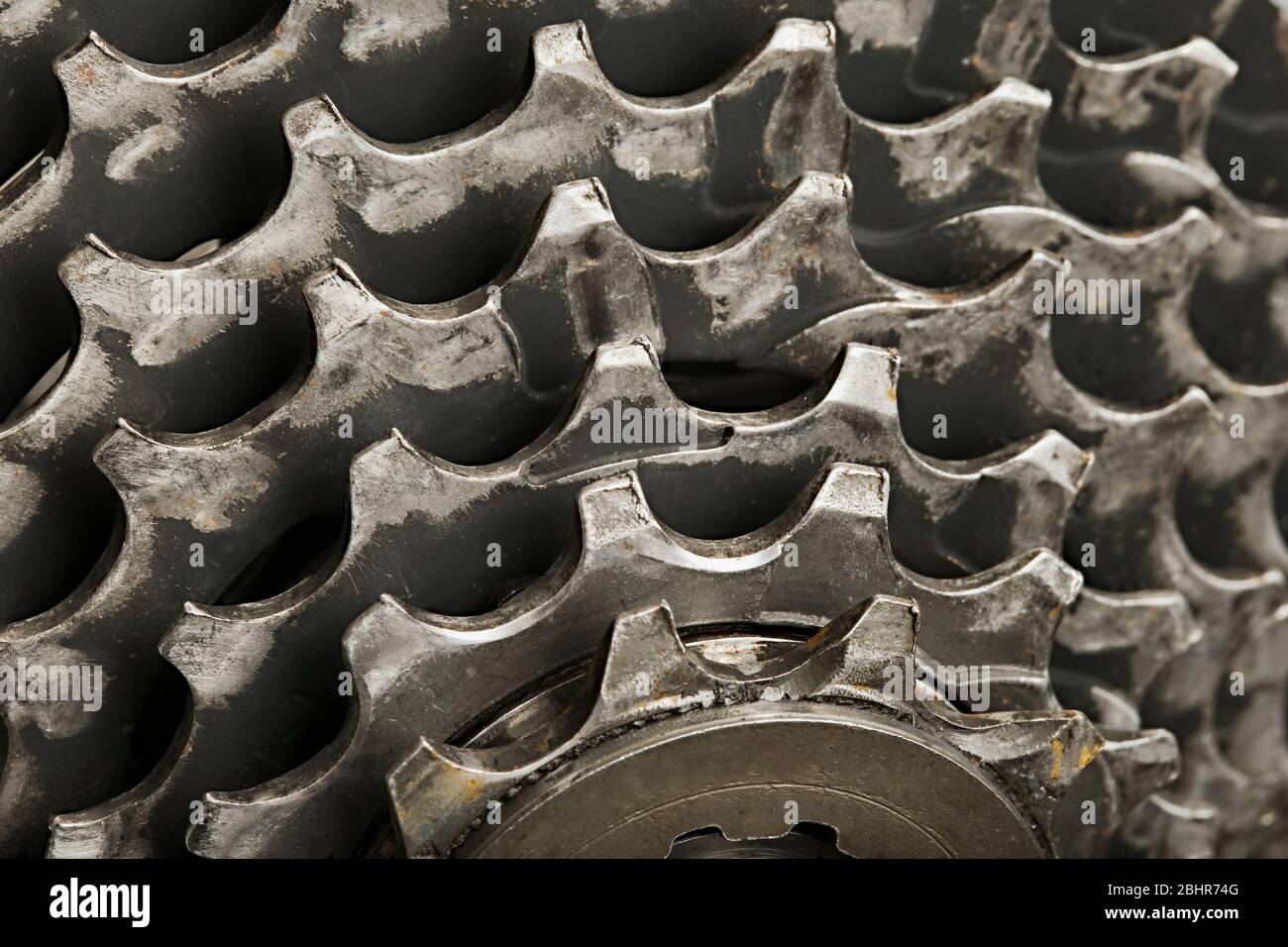 Gear set of a bicycle Stock Photo
