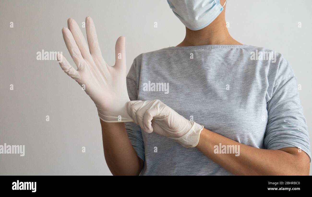 Latex examination gloves hi-res stock photography and images - Alamy