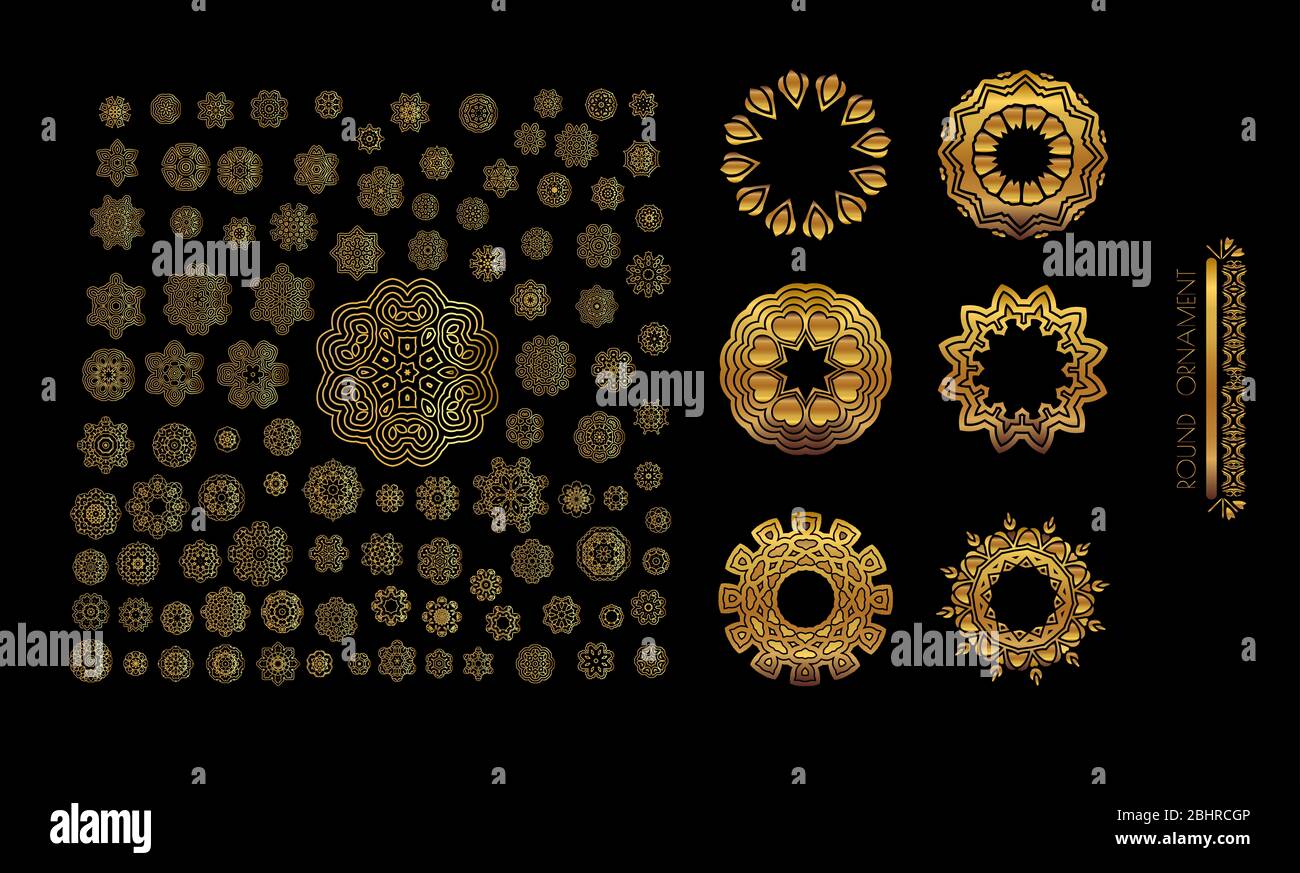 Vintage pattern in Eastern style. Hand drawn ornate flower Stock Photo ...