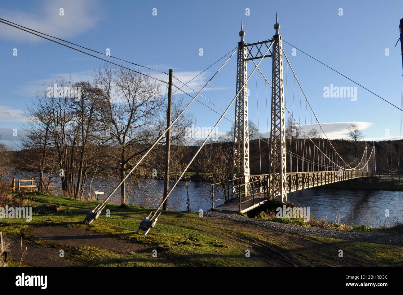 Victoria Bridge, Aberlour, Moray, Scotland, UK. Spanning the River Spey