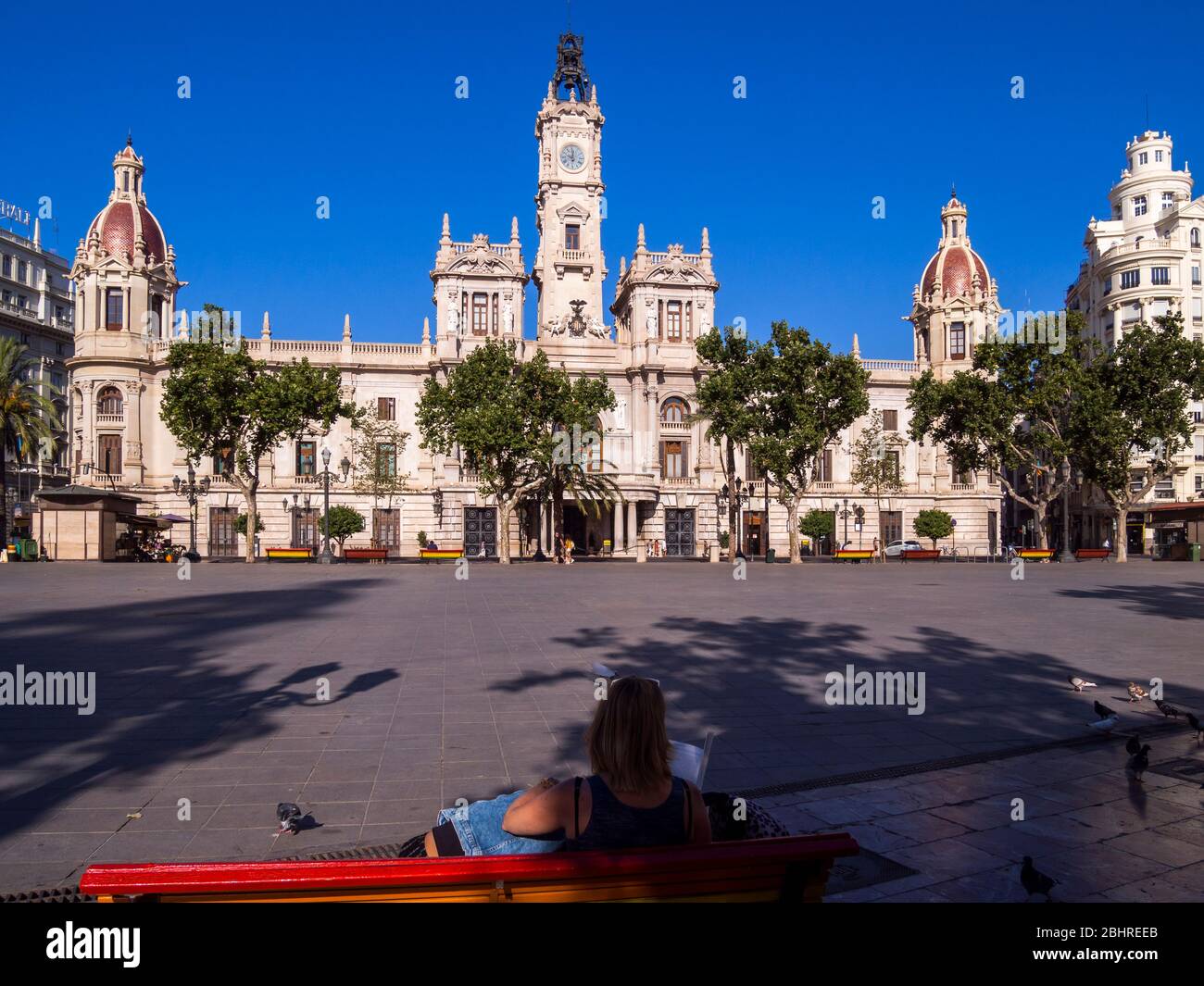 Ayuntamiento de Valencia. Comunidad Valenciana. España Stock Photo