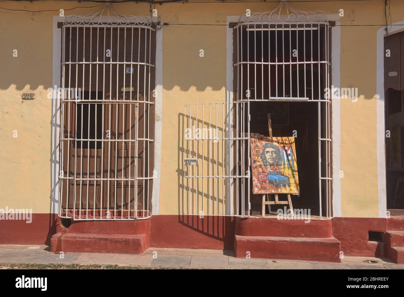 Souvenir art shop in UNESCO World Heritage Trinidad, Cuba Stock Photo