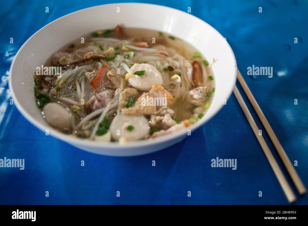 Thai Style Spicy noodle soup bowl, Bangkok, Thailand Stock Photo Alamy