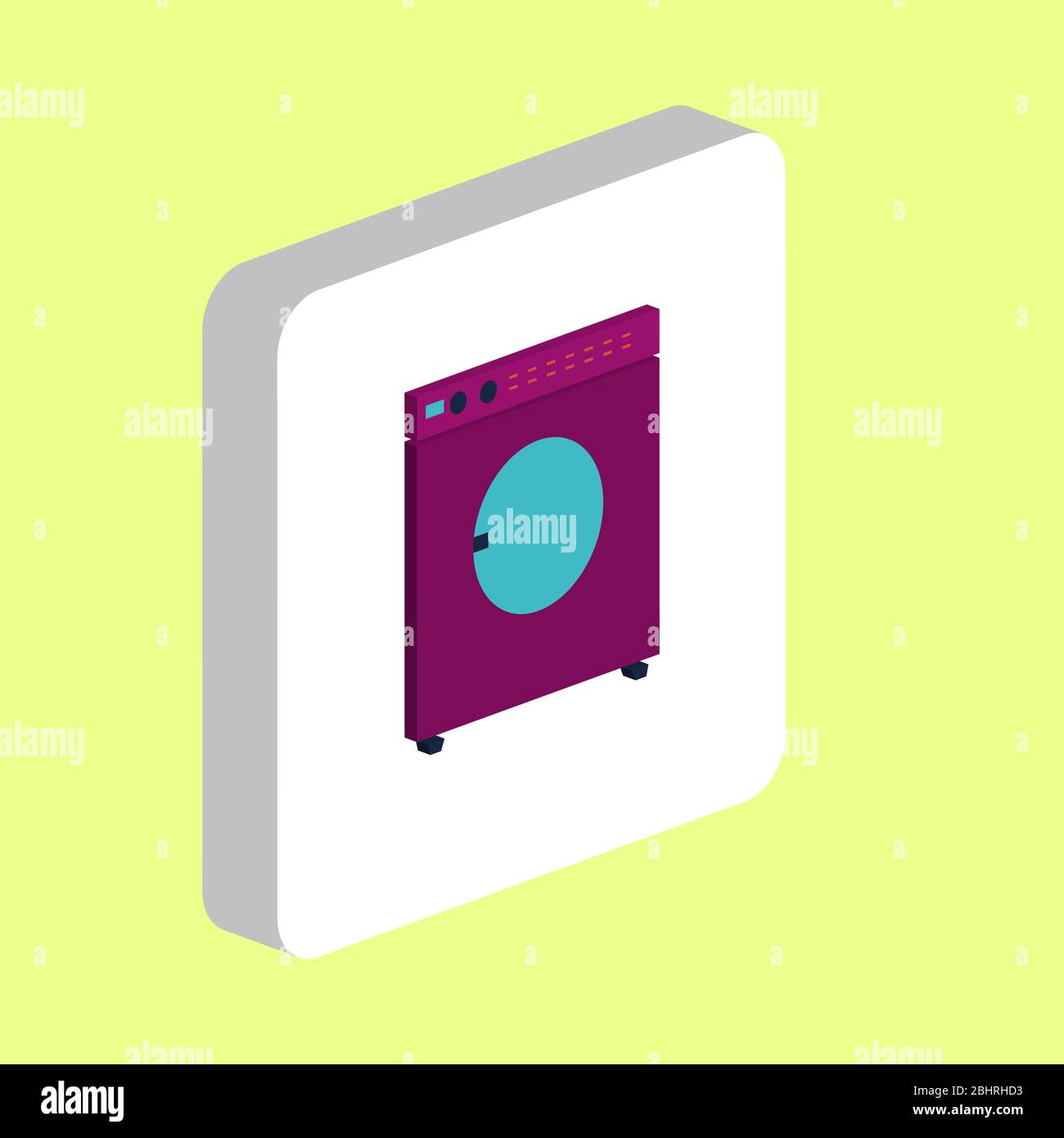 Washing Machine Simple vector icon. Illustration symbol design template ...