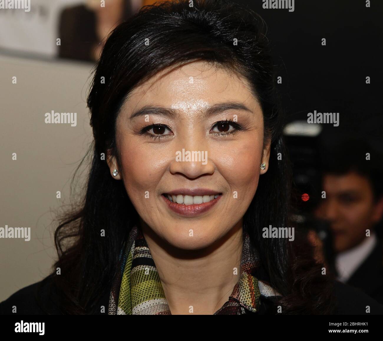 During November 2012 . Her Excellency Ms .Yingluck Shinawatra , Prime Minister of the Kingdom of Thailand , paid an official visit to the United Kigdom .invited by PM David Cameron . the Thai PM was accompanied by key members of the Thai Cabinet . On the 13 November the Thai PM had an audience with the Queen . On the 14 th November the two PM exchanged views on various matters of mutual interest , bilaterally ,regionally and globally. To the end of this meeting , both leaders have agreed to the establishment of a Strategic Dialogue and agreed a new mechanism beneficial for both countries .. Stock Photo