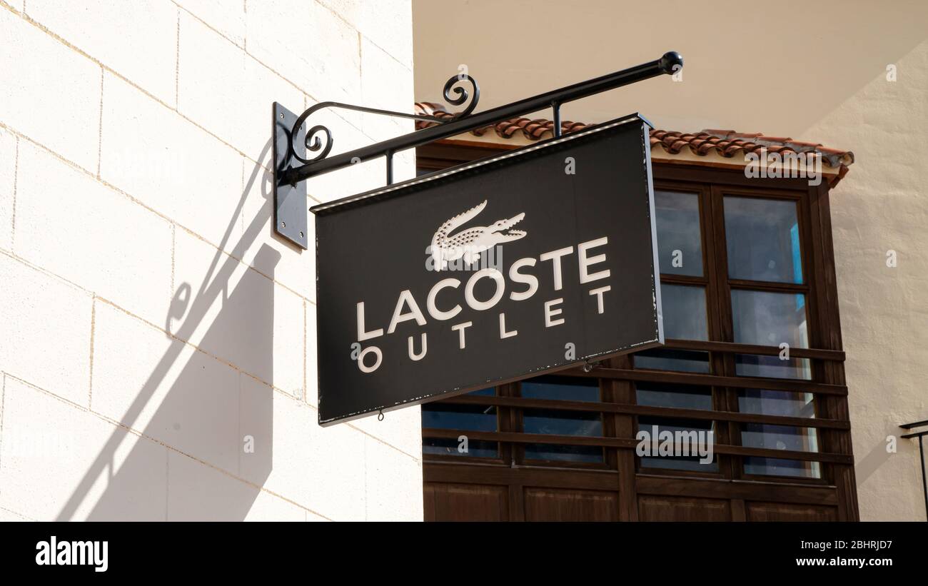 Lacoste outlet shop hi-res stock photography and images - Alamy