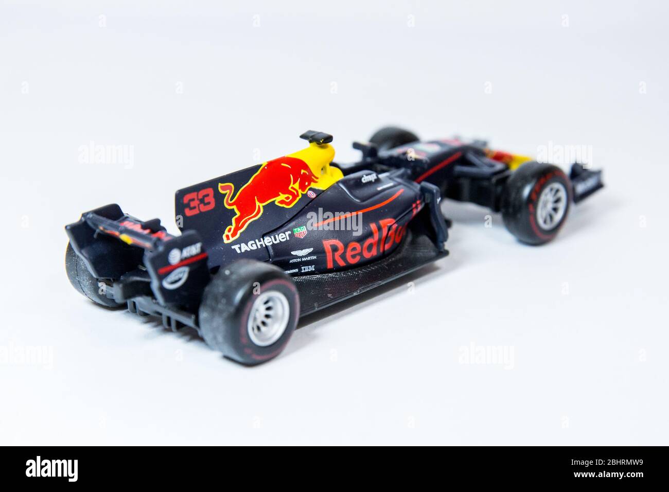 Bburago Red Bull Racing RB13 1:43 model Formula One car. Max Verstappen's  car, complete with racing driver figure Stock Photo - Alamy
