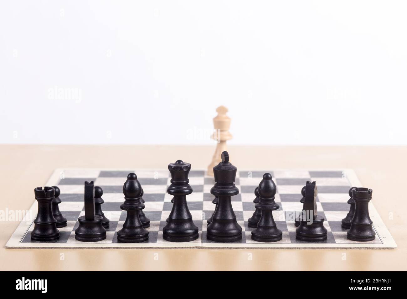 Power And Lonelinessthe Most Powerful Chess Piece Stock Photo