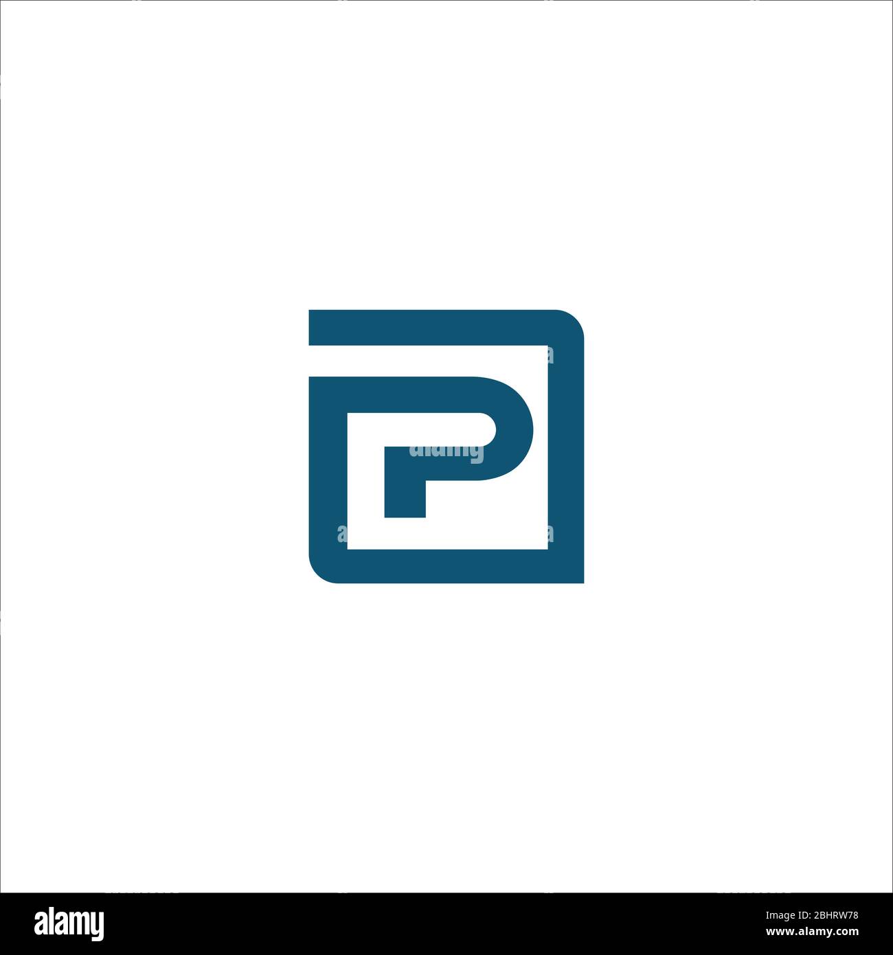Initial letter fp logo or pf logo vector design templates Stock Vector ...