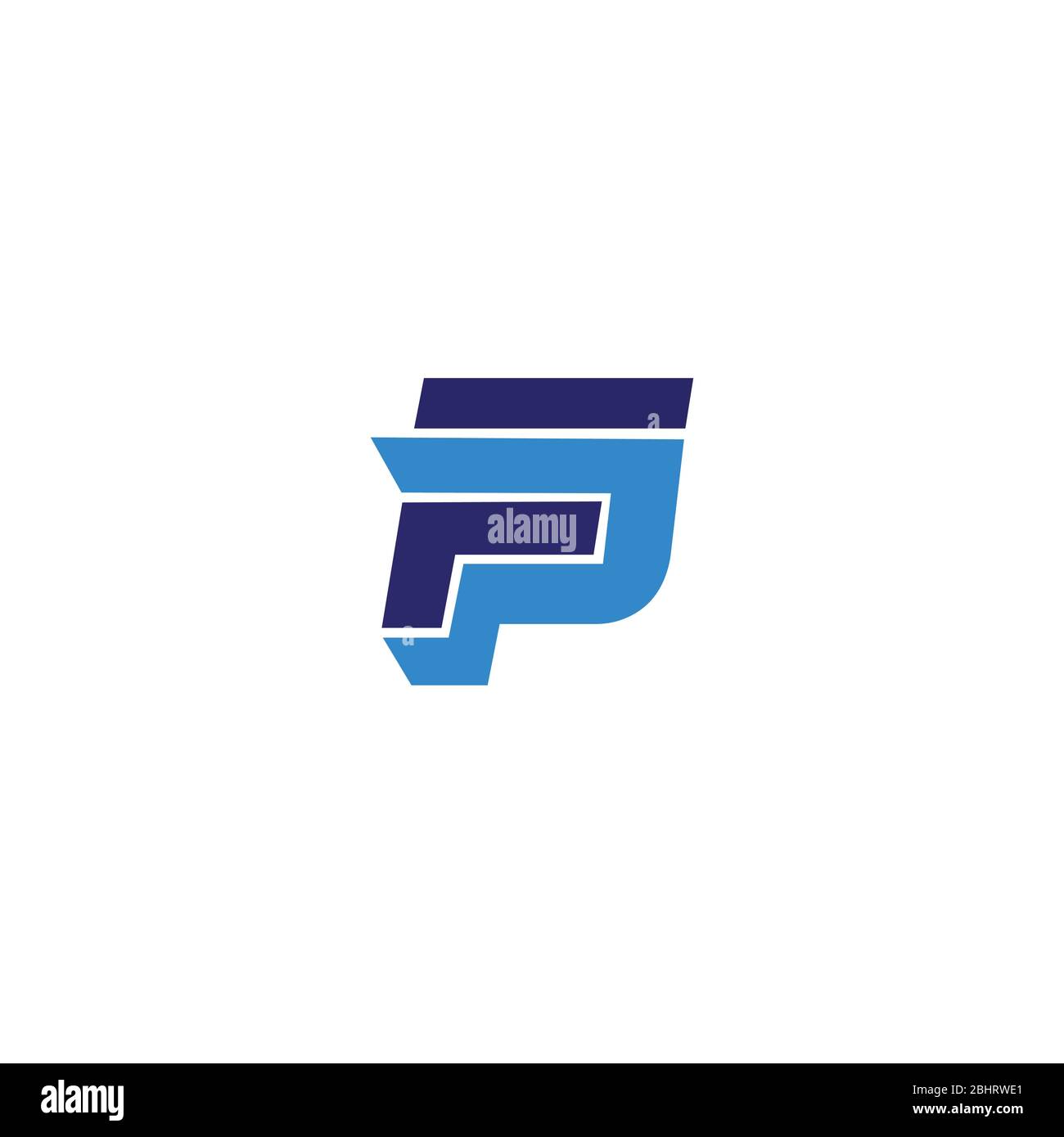 Initial letter fp logo or pf logo vector design templates Stock Vector ...
