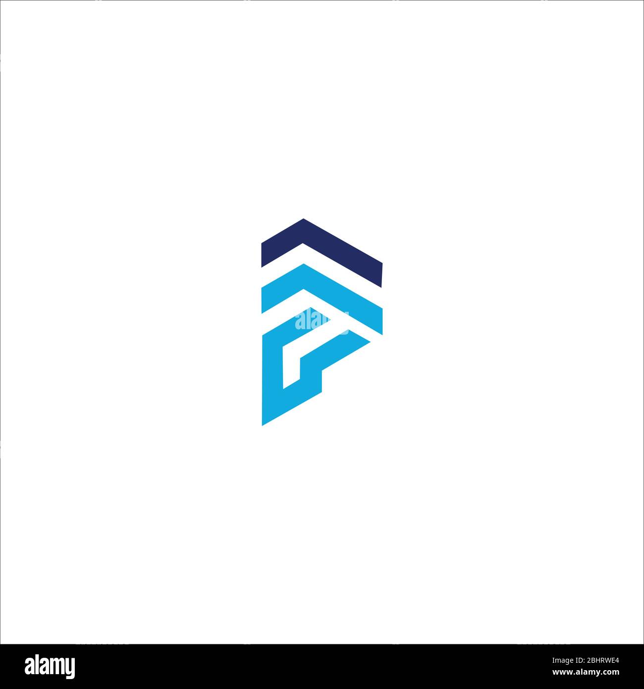 Initial letter fp logo or pf logo vector design templates Stock Vector ...