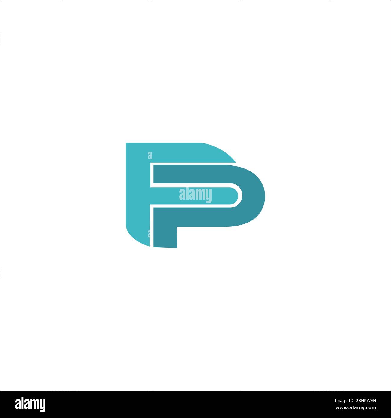Initial letter fp logo or pf logo vector design templates Stock Vector ...