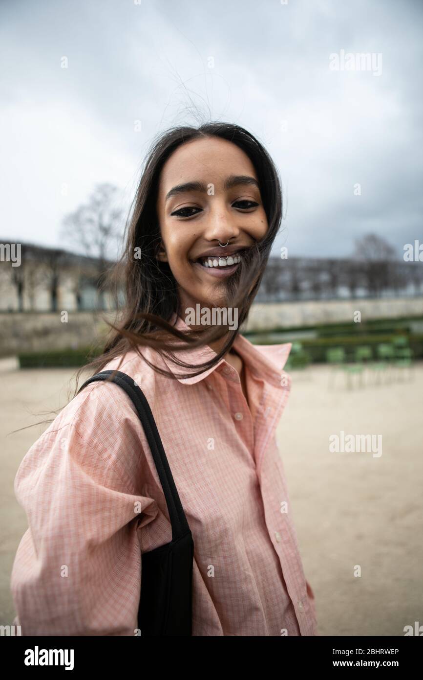 Mona Tougaard attending the Dior show during Paris Fashion Week Feb  25,2020- Photo: Runway ManhattanValentina Ranieri ***For Editorial Use Only***  Stock Photo - Alamy