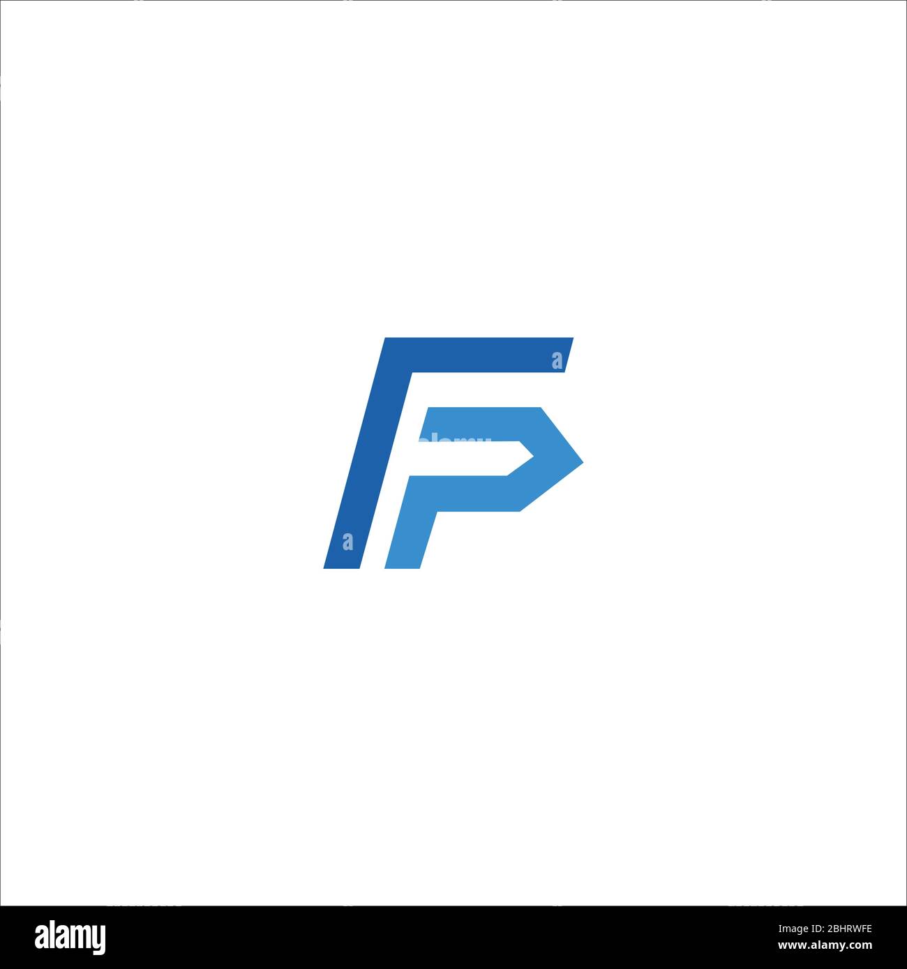 Initial letter fp logo or pf logo vector design templates Stock Vector ...